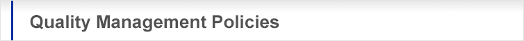 Quality Management Policies